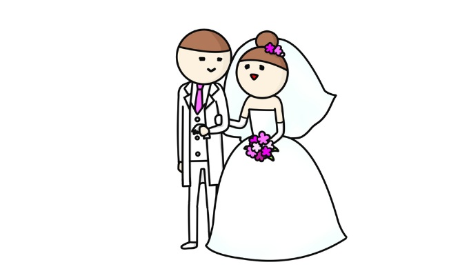 結婚式のイラスト
