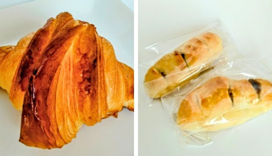 ブーランジェ エムのクロワッサンと塩バターあんパン
