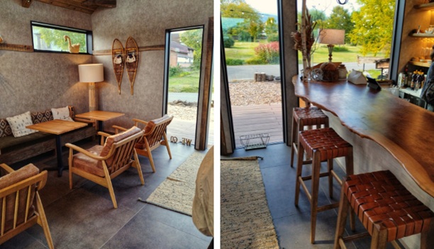 ザレイクサイドカフェの店内