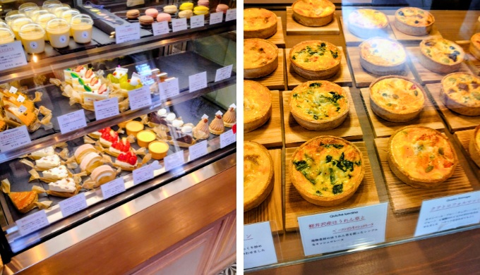 ケーキとキッシュ