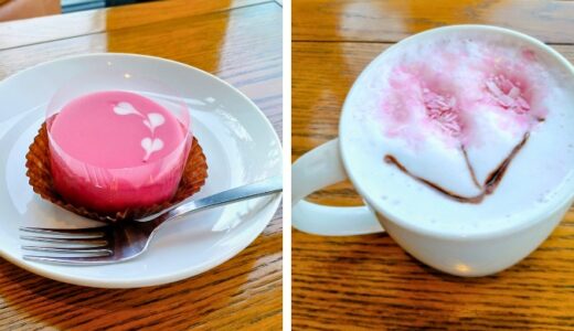 春のスタバ｜桜ラテとルビーチョコレートケーキ